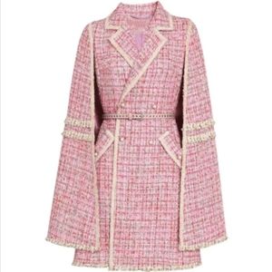 Diana tweed cape blazer dress